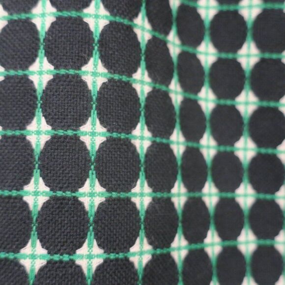 HOBBS LONDON WOOL MINI SKIRT GEOMETRIC PRINT GREEN BLACK Sz 10 lined aline prepp - Picture 2 of 8